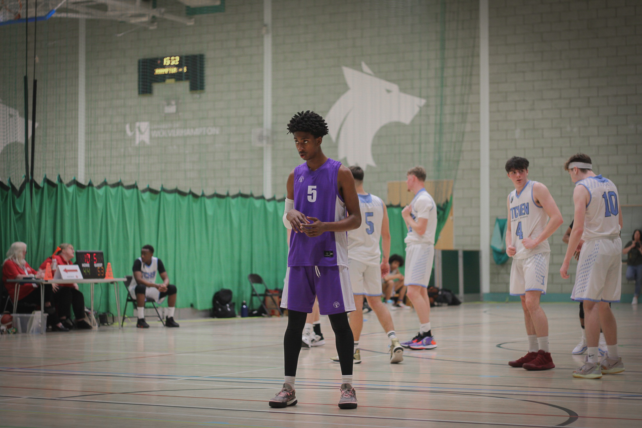 Sports Coaching & Development BTEC Level 3 - Student in Sports hall in St David's Catholic Sixth Form College