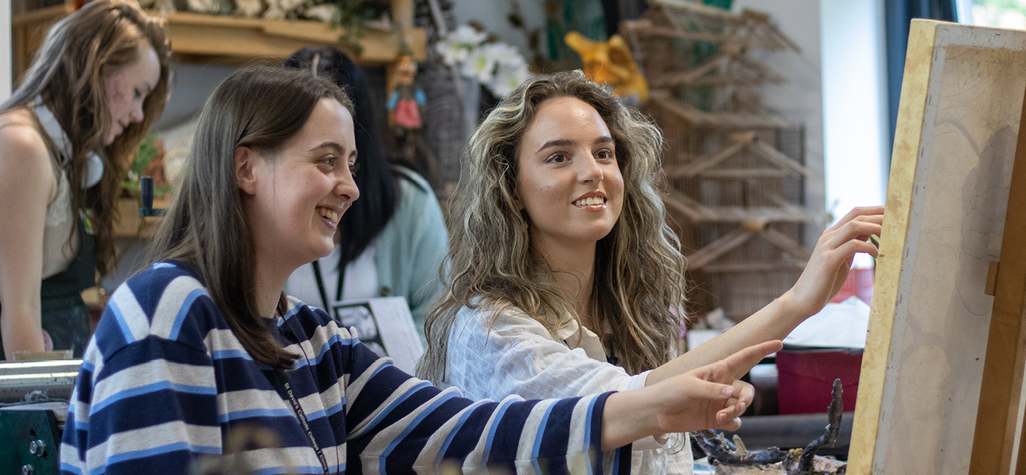 St David's College students in an Art Classroom