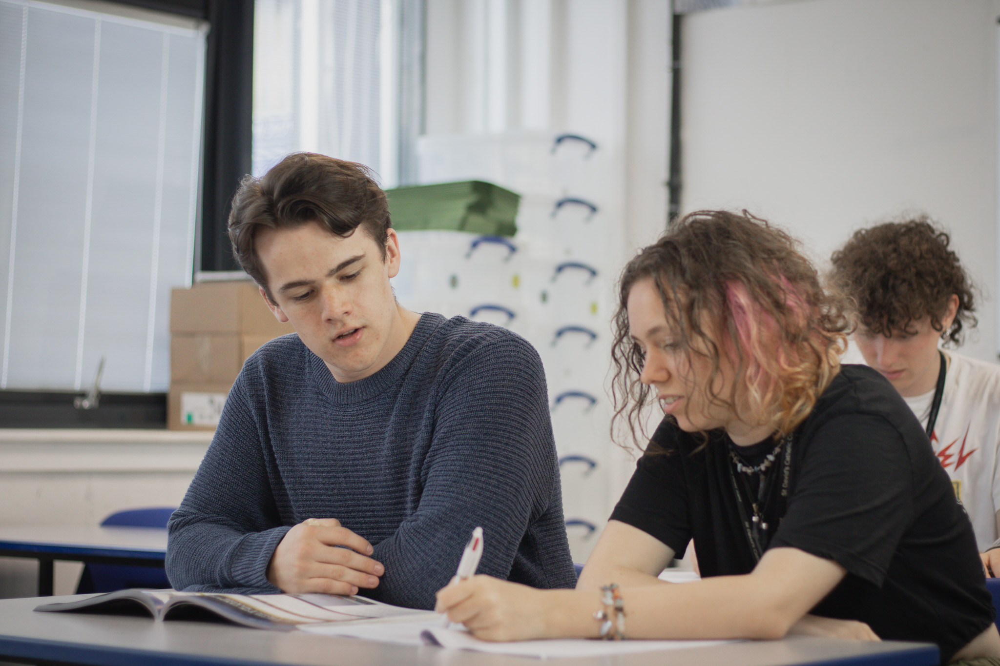 St David's College students in a Criminology Class