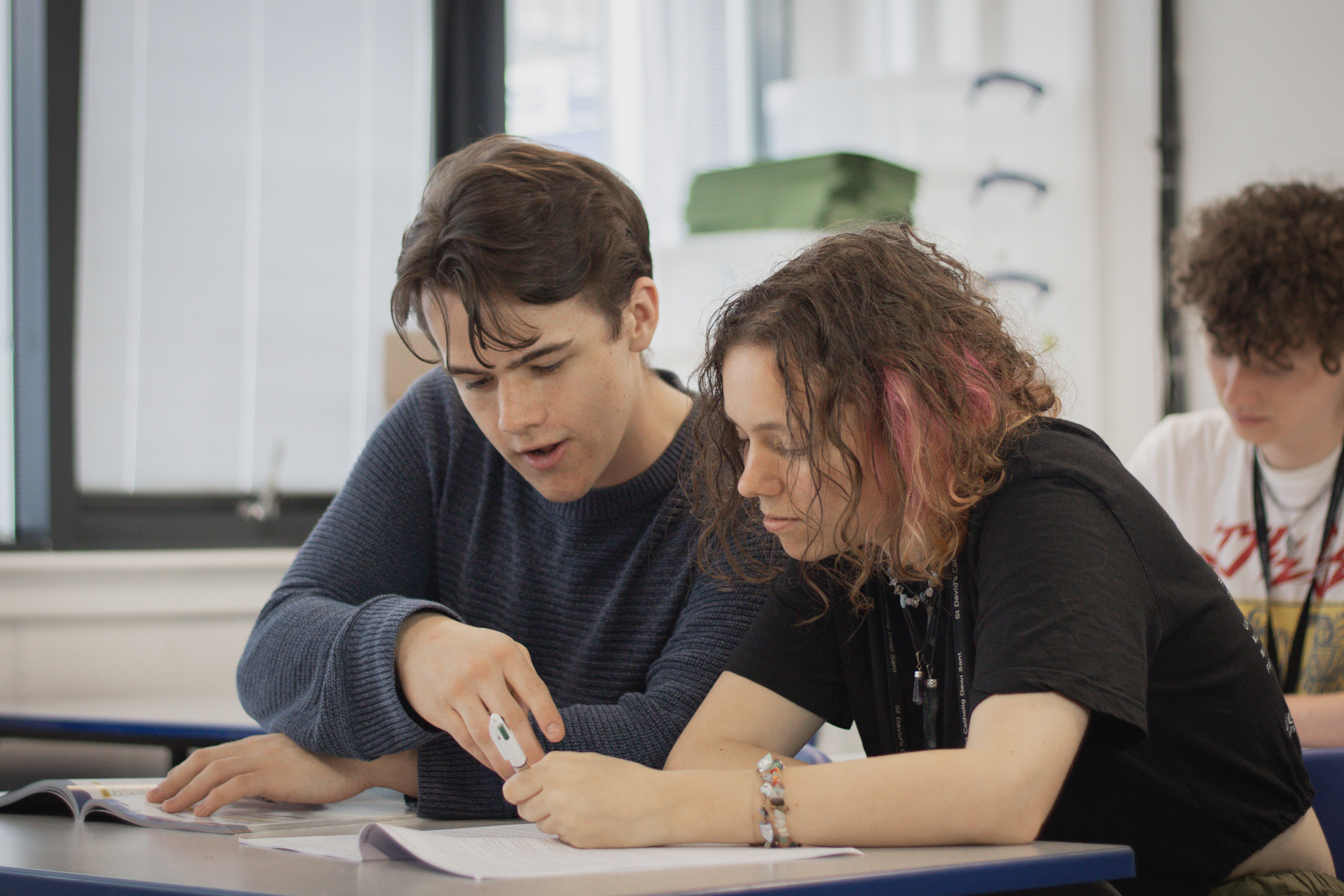 St David's College students in a Criminology Class