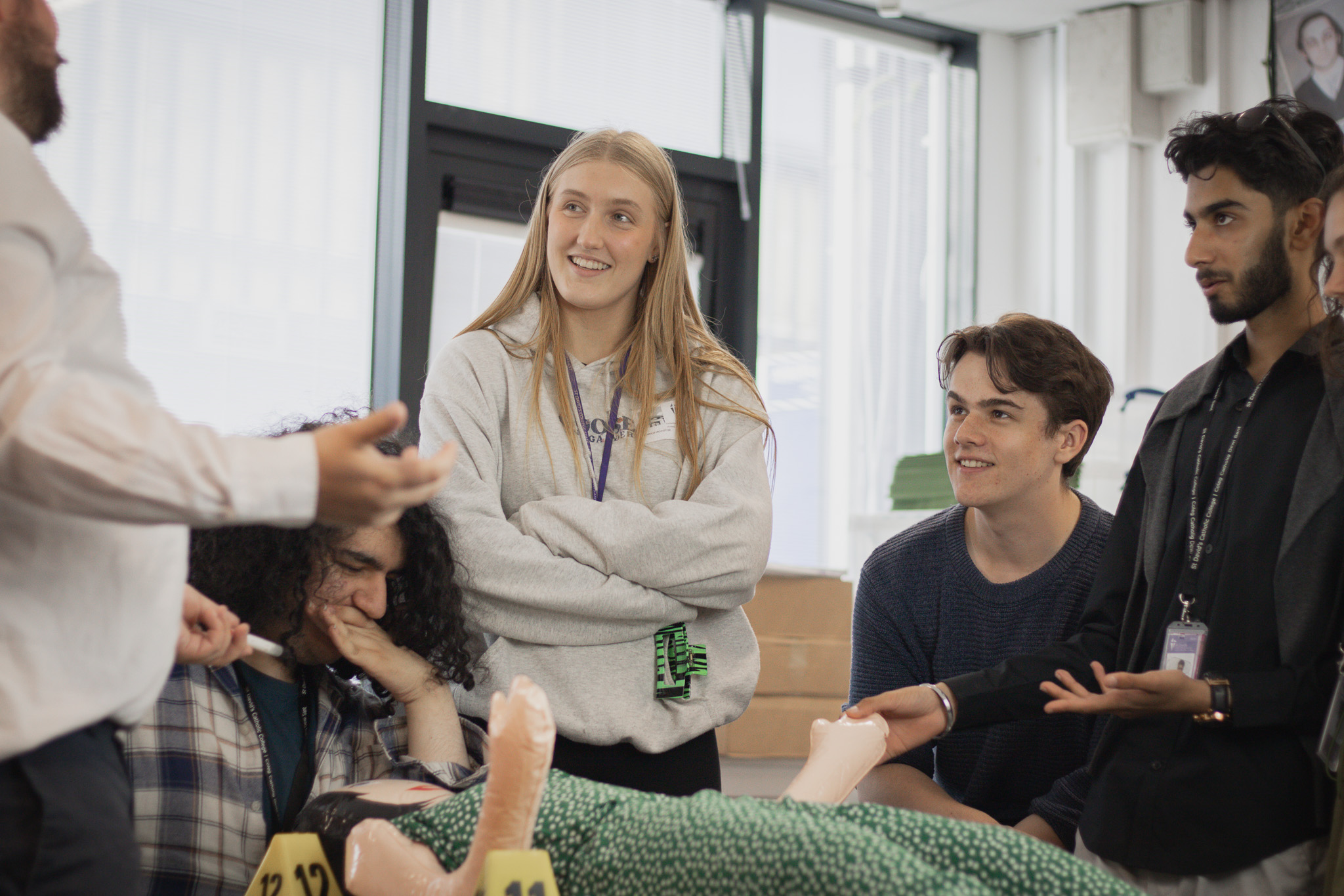 St David's College students in a Criminology Class