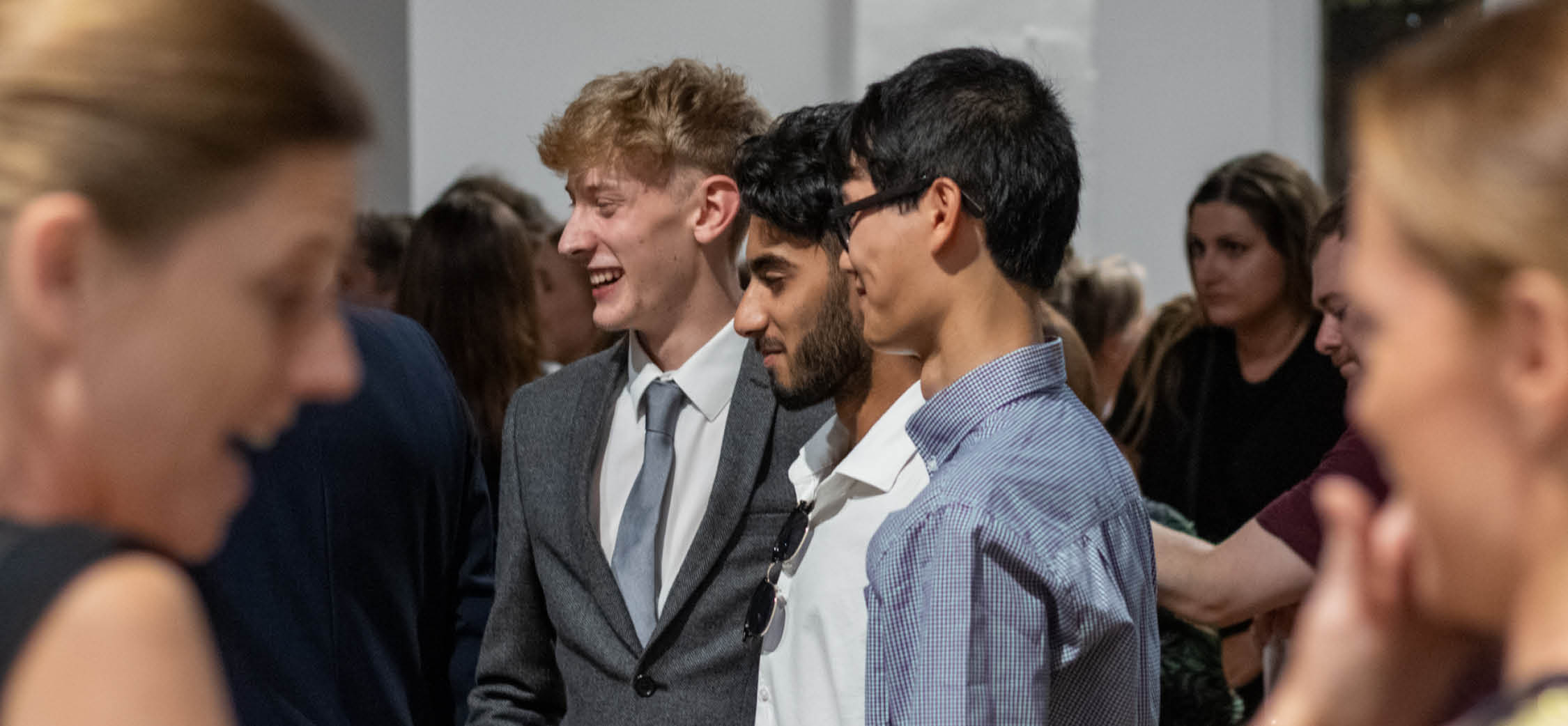 Students at the St David's College leavers ceremony at Cardiff Cathedral