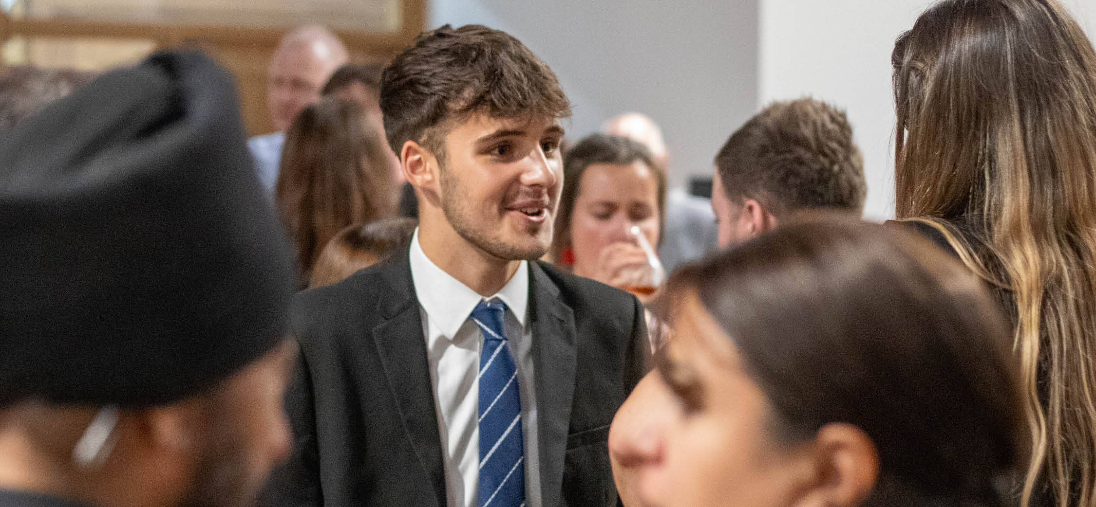 Students at the St David's College leavers ceremony at Cardiff Cathedral