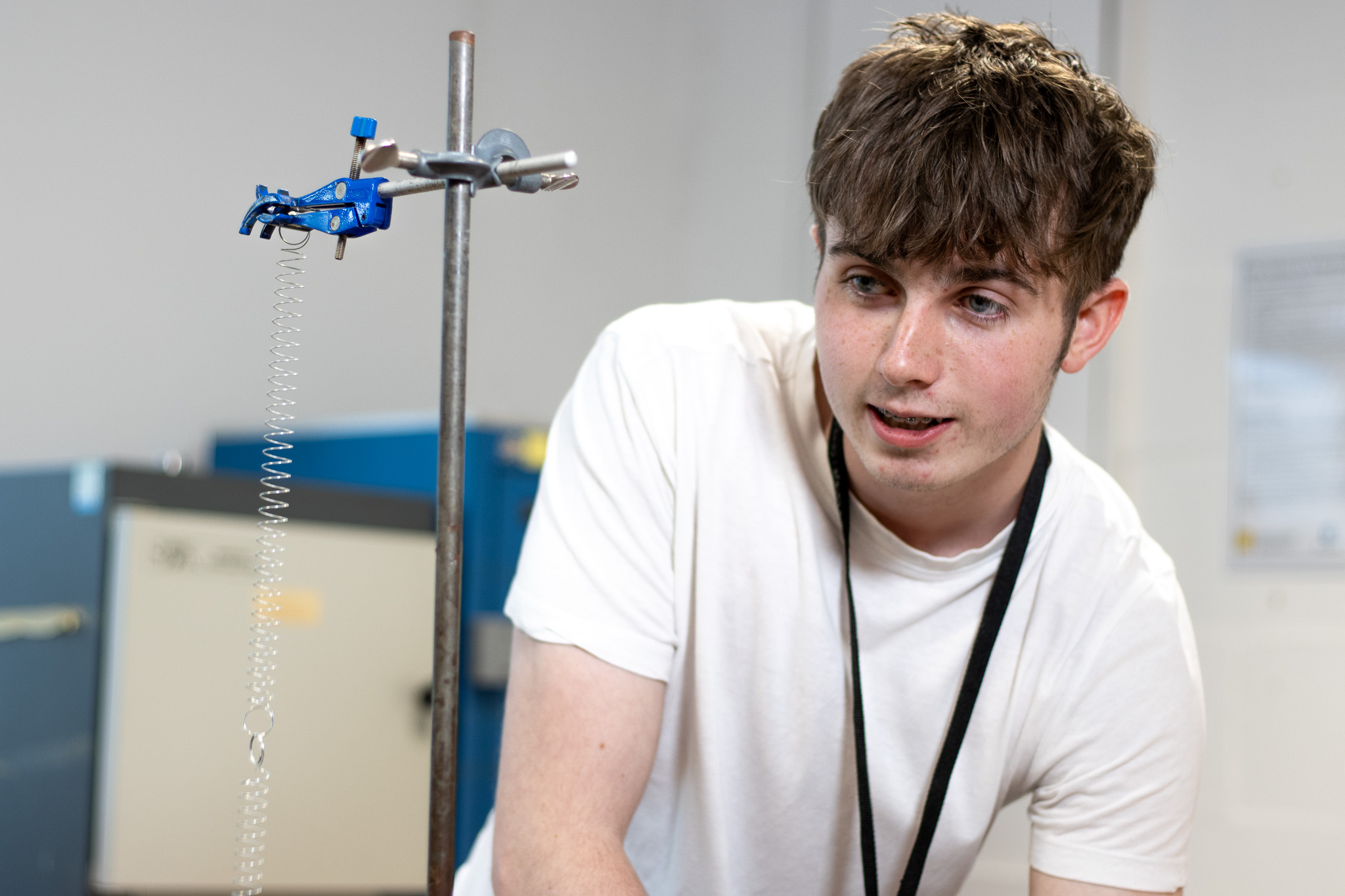 Applicants Hub - Image of student studying Science accompanying information saying why St David's Catholic Sixth Form College