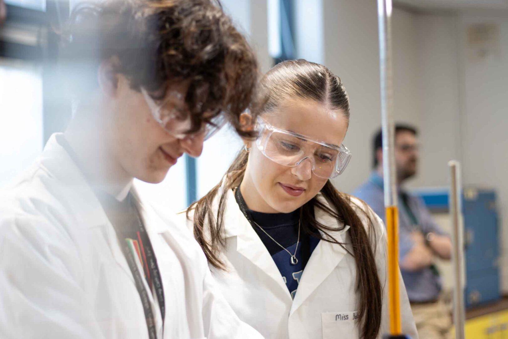 Home of St David's College - Science students focused on practical