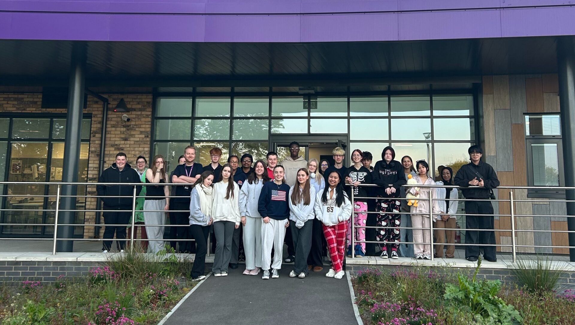 The Students and Staff members that Stayed Awake Overnight Raising £565 for Charity