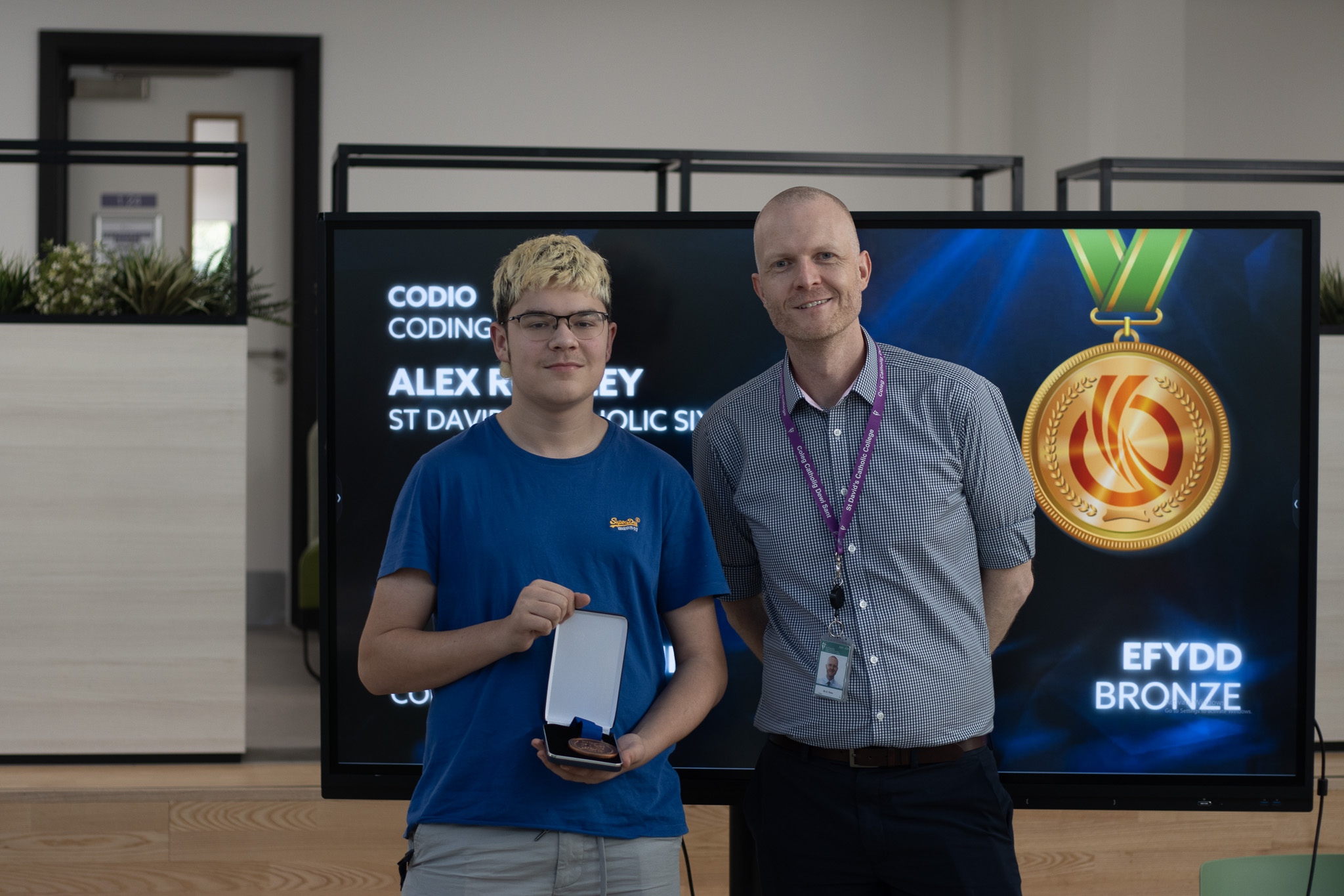 SKILLS WALES WINNER WITH MEDAL