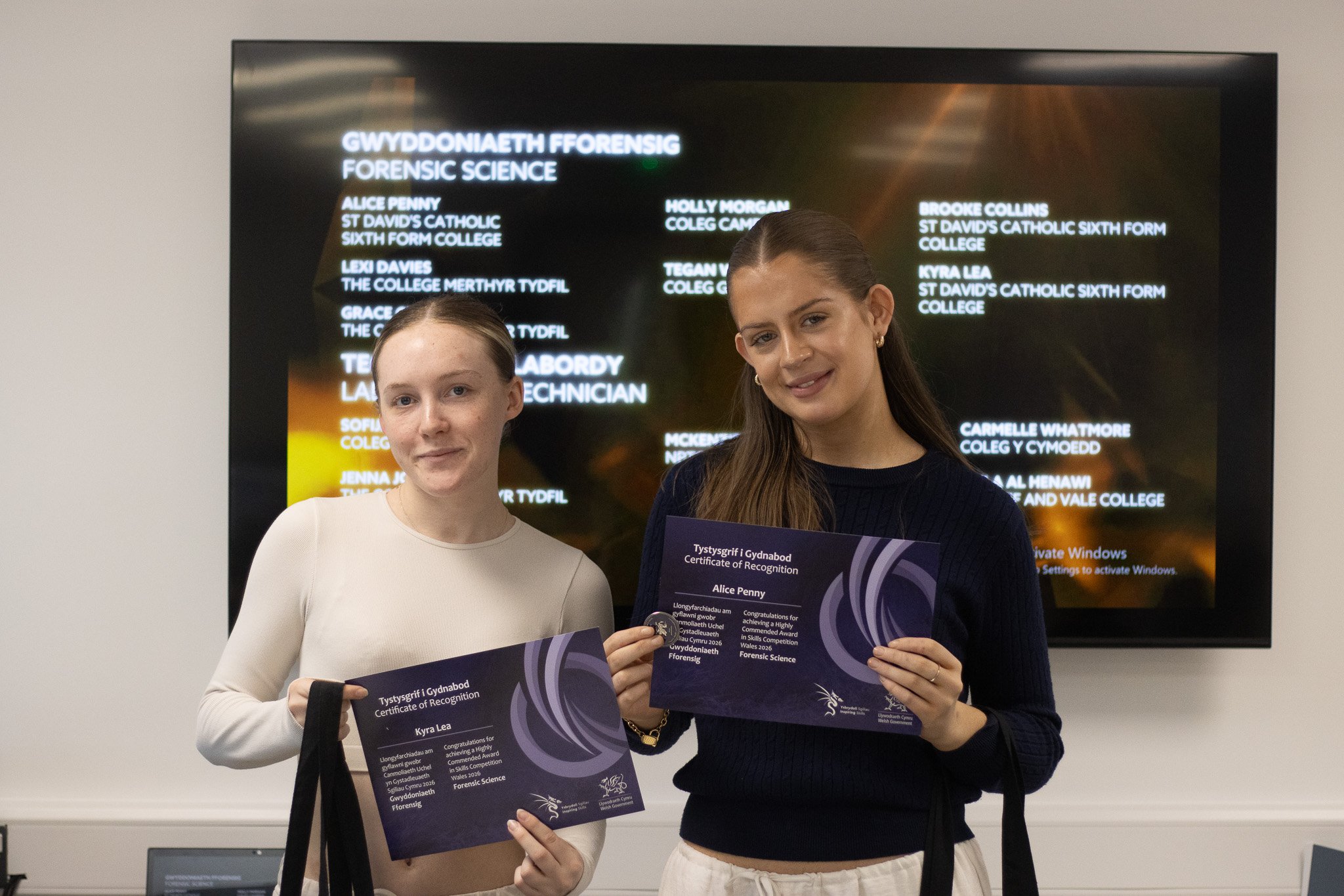 Two Students with awards