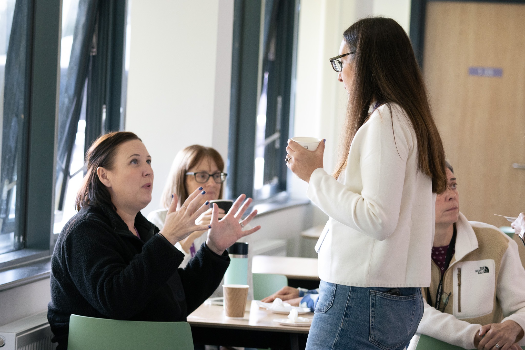St David's College staff in conversation