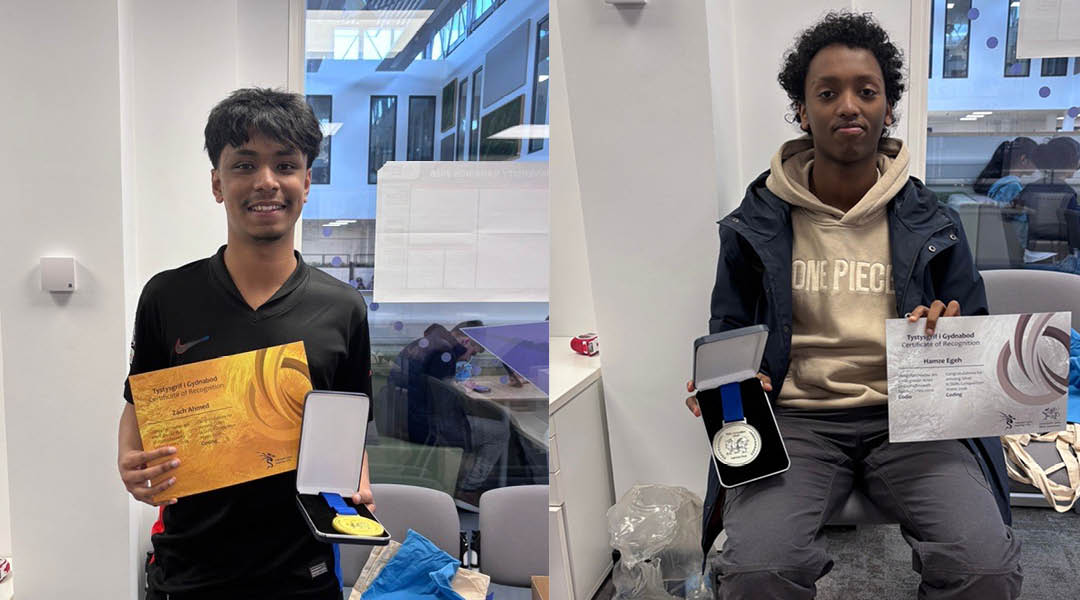 Two award winning students