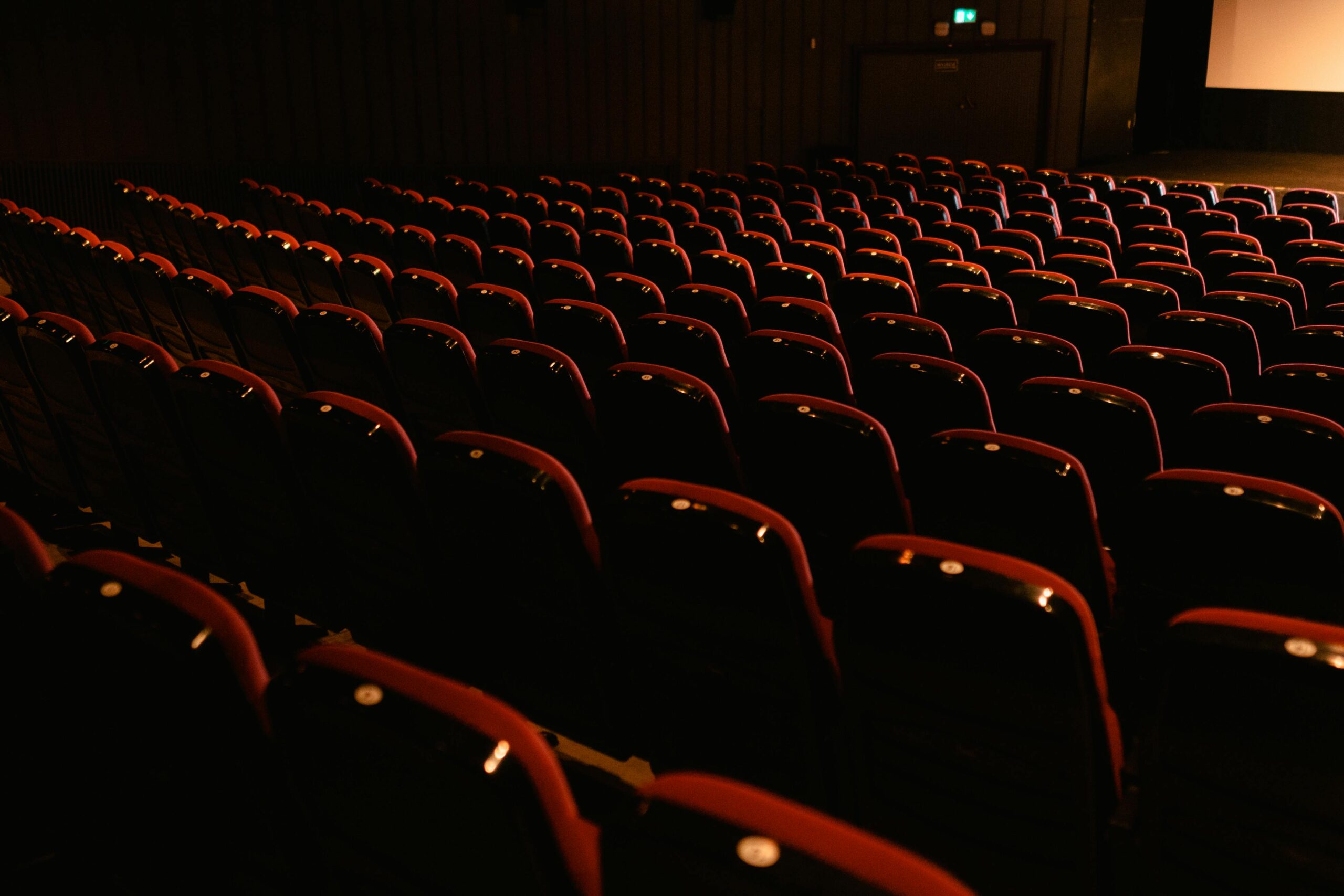 Red seats in a cinema