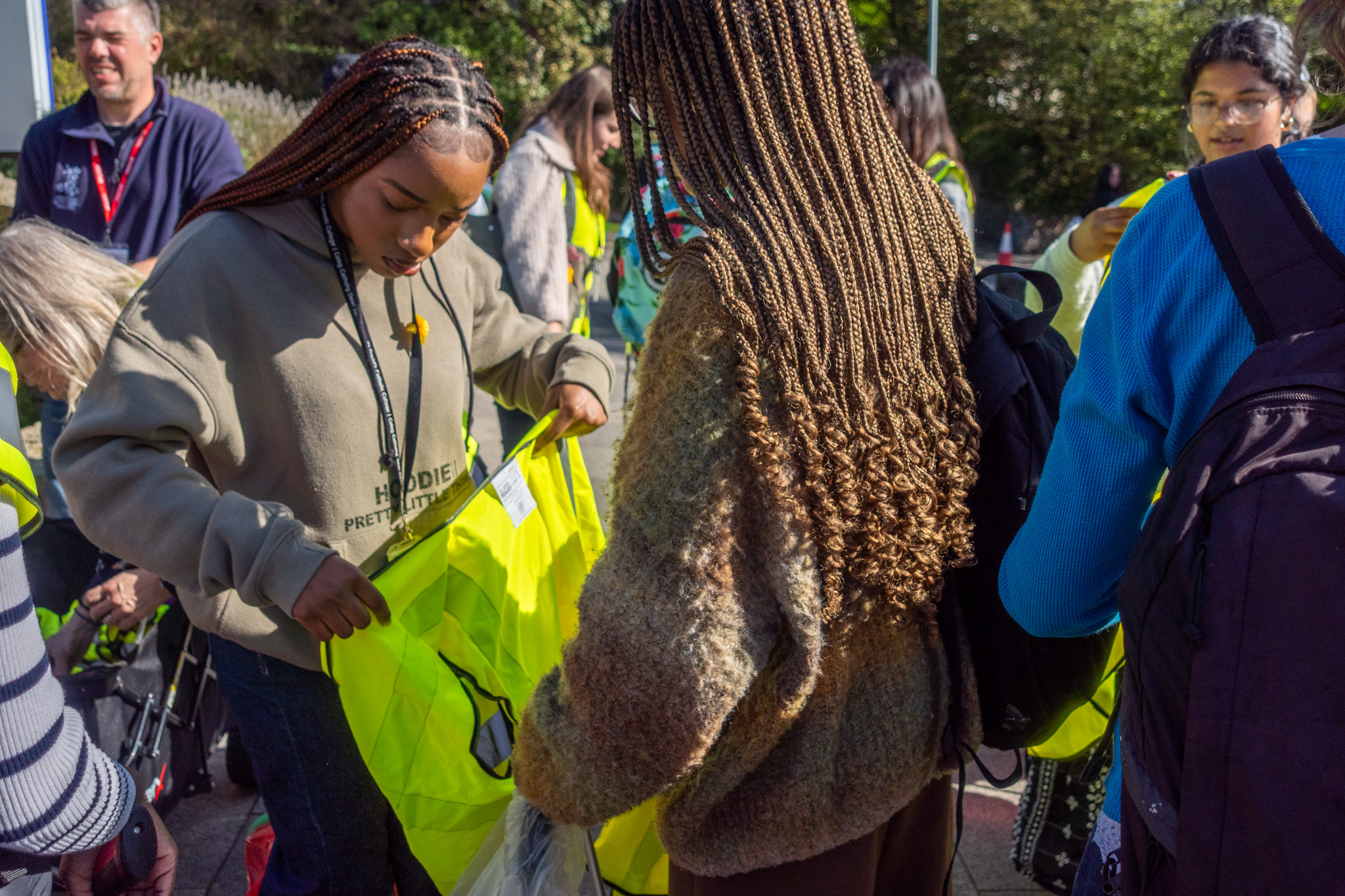 Student on the Big Litter Pick
