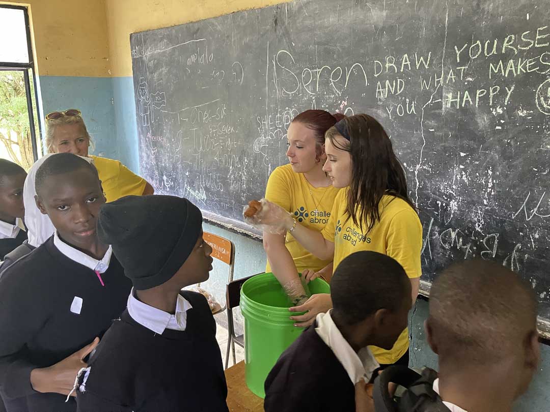 St David's students in Tanzania